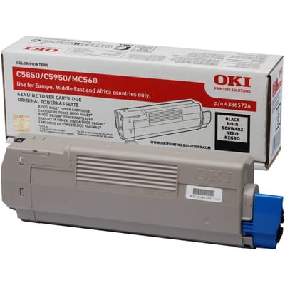 OKI 43865724 toner cartridge zwart (origineel)