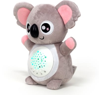 Easybaby® Hartslag Knuffel - White Noise Baby Knuffel met Huilsensor, Lichtprojectie, Baarmoedergeluiden en Slaapmelodieën - Koala