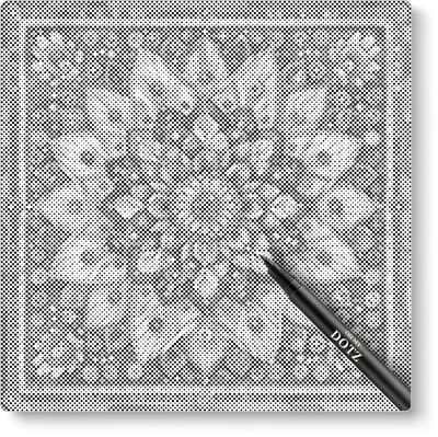 Mandala 7 | Dot painting | 40x40cm | Dot painting | Oh My Dotz | Dots stippen | Diamond painting & Schilderen op nummer alternatief | Happy hobby
