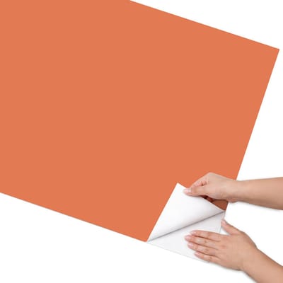 Coloray Meubel Wrap Folie - Oranje Meubelfolie - 75x150 cm - Meubel Wrap Folie Sterk oranje - Plakfolie Meubels - Minimalist Meubelfolie - Decoratiefolie Zelfklevend - Slaapkamer decoratie - Achtergronden en patronen