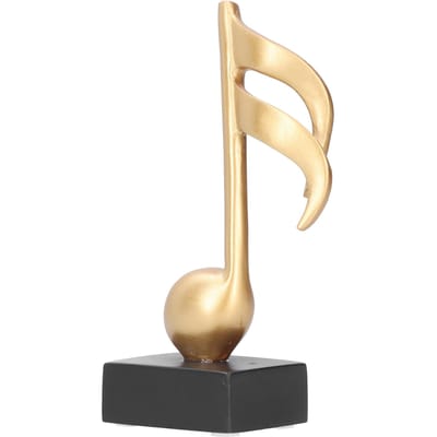 Muzieknoot Decoratie Staaf Muzikaal Symbool Decoratie Huis Woonkamer Winkel Bureaublad Hars Ambacht beige