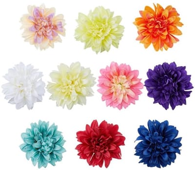 10 Stuks Kunstbloemen Dahlia - Hawaïaanse Decoratie voor Feesten