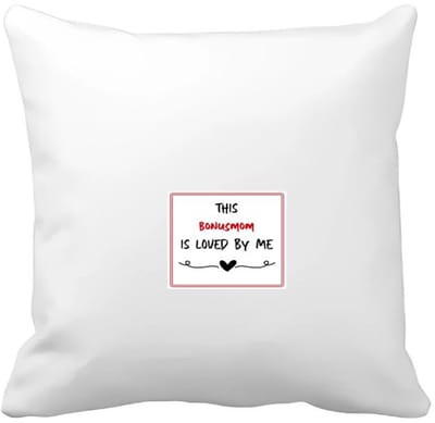 Akyol - this bonusmom is loved by me Kussen hoes - Mama - iemand die houdt van zijn bonusmoeder - moeder cadeautjes - moederdag - verjaardag - geschenk - kado - 40 bij 40 cm