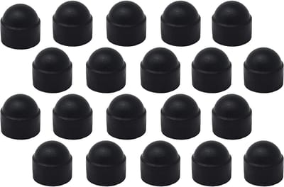 Dailygoody - Ronde Zeskantige Beschermkappen - Hoogwaardige Bescherming - 20 Stuks - M6 x SW10 mm - Duurzaam Polyethyleen - Ideaal voor Moeren en Schr