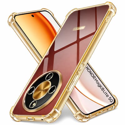 Hoesje geschikt voor Honor Magic 8 Lite 5G backcover Shockproof siliconen Transparant