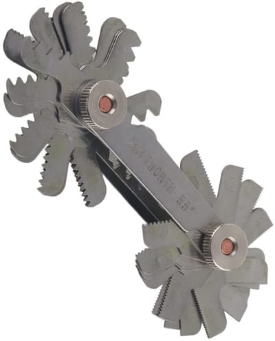 Dailygoods - 52 Delige Roestvrijstalen Schroefdraadafstandmeter - Precisie meten - 60° 55° Metrisch - Hoogwaardige materialen - Ideaal voor profession...