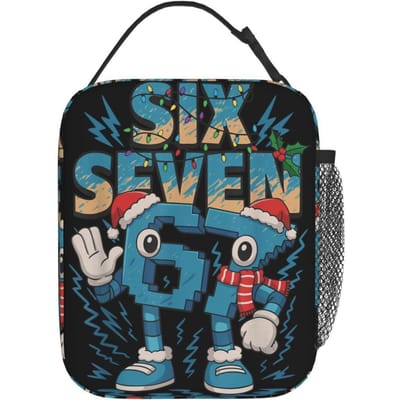 Grappige 67 Zes Zeven Meme IJslolly Druipend 6 7 Generatie Lunchtas Draagbare Geïsoleerde Lunchbox Buiten Koeltas Thermische Tote Handtassen One Size