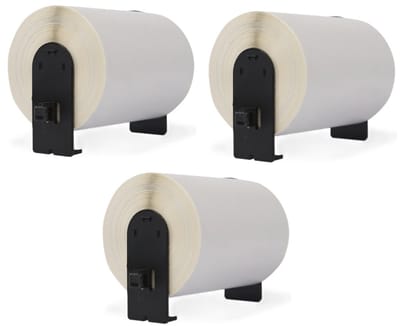 Label tape geschikt voor Brother DK-11247 | 103 x 164 mm | Zwart op Wit - 180 labels per rol - 3 stuks - Geschikt voor: TD-4100N QL-500 QL-550 QL-560 QL-570 QL-580N QL-600 QL-650TD QL-700 QL-710W QL-720NW QL-800 QL-810W QL-820NWB QL-1050 QL-1060N