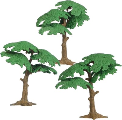 3 Stuks Plastic Boom Model Kleine Simulatie Cipres Speelgoed DIY Handwerk Landschap Planten voor Kinderen en Modelbouw