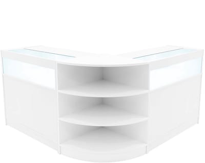 Theseus led winkelbalieset - wit - lm60 & 2x90x60cm - led-verlichting