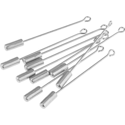10PC 5cm Cilinder Lijm Op Pad Revers Stok Pin Clutch Boutonniere Pin 5cm zilver