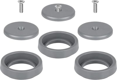 Reparatieset Sproeier Klep - Kraanonderdeel Keuken - Keuken Reparatie - Poreus 1.42GPM Ontwerp - 3 Stuks - Grijs