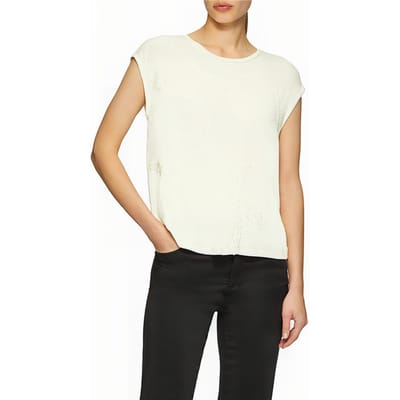 s.Oliver  T-shirts Offwhite Size: 44 | T-Shirts Outlet | Dames | Wit