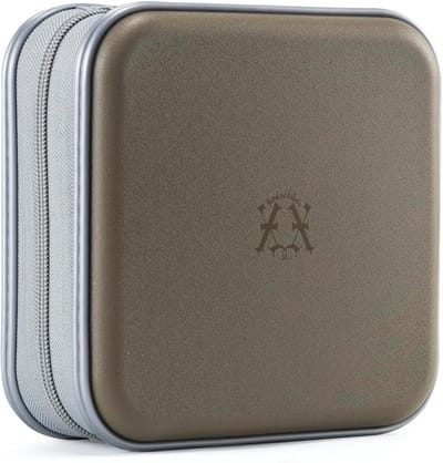 Draagbare DVD Case met 48 Capaciteit, Hard Plastic, Beschermende Zipper CD Cover voor Auto en Reisopslag (Olijfgroen)