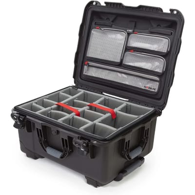 Nanuk 950 Case w/lid org. - w/divider - Black - Pro Photo Kit case