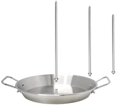 Dailygoods- Barbecue Rack - RVS Verticale Grillstandaard - Vlees Spit - Veelzijdige Kookstandaard - Eenvoudig te Reinigen - Handige Handgrepen