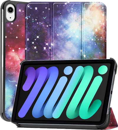 Hoesje - Geschikt voor Apple iPad Mini 7 (2024) - 8.3 inch - 7e Generatie - Dun & Stevig - Hardcover Book Case - Trifold Bookcase Hoes - Hard Cover - Tablethoes - Galaxy