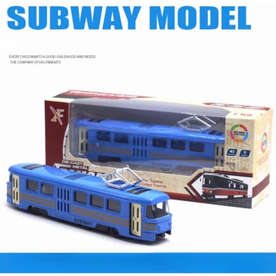 Hoge Simulatie Legering Tram Model Geluid En Licht Metro Speelgoed Bus Auto Model Verzameling Cadeau
