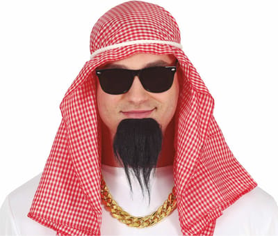 Fiestas Guirca Sheik/Arabier verkleed set - 4-delig - carnaval 1001 thema accessoires