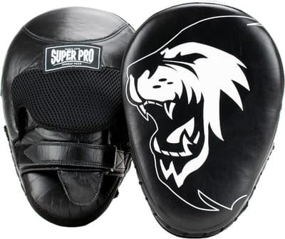 Super Pro Combat Gear Handpads Curved Leder
