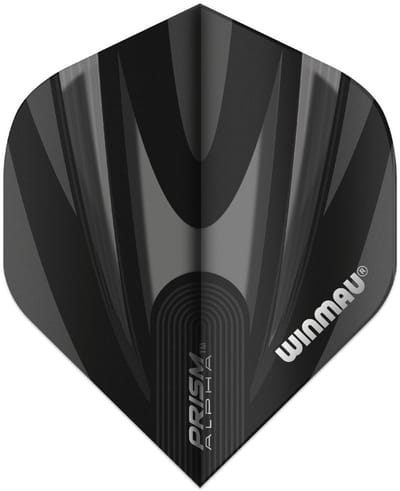 Winmau Prism Alpha Black & Grey - Dart Flights
