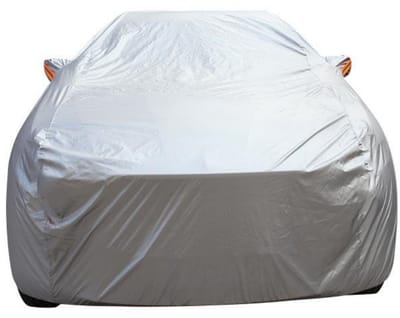 GELLDG Universele autohoes - Autohoes geschikt voor buiten - 170T zilvergecoate stof - Volledig waterdicht - Krasbestendig - Zon- en stofbestendig - Stevig en duurzaam - 430*160*120 cm