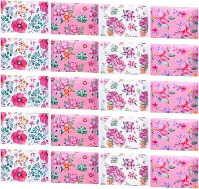 Reis tissues - Mini zakdoekjes - Onderweg opfrissen - 3-laags zacht pulp - 100 pakjes - Bloemenprint