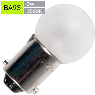 Signaallamp Ba9s 24V 3W - 125 mAh - Per stuk - G15 Gloeilamp Ø15mm - 29mm - 2500K - Dimbaar