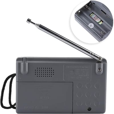 Draagbare radio met multifunctionele mini pocket AM/FM functie en telescopische antenne voor optimaal geluid