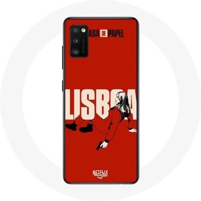Samsung Galaxy A41 hoesje La casa de papel Lisboa tekening