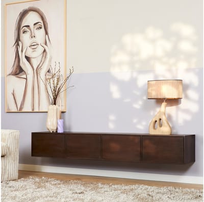 Starfurn - Tv meubel Vision - Bruin - 30x200x35 cm
