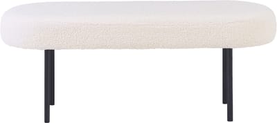 WOLFEBORO - Bankje - Off-white - Bouclé