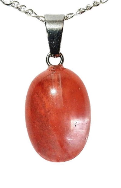 Aardbei Kwarts Edelsteen Hanger
