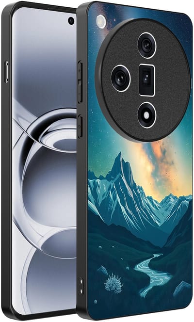 Smartphonica Telefoonhoesje Geschikt voor Oppo Find X7 met Sterrenhemel Opdruk - TPU Backcover Case With Space And Milkyway Design geschikt voor Oppo Find X7