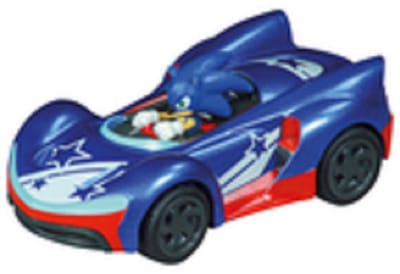 Carrera Speelgoedvoertuig - Sonic the Hedgehog - Sonic Speed Star - Livery 2 - Pull Back Auto - Terugtrekauto - 1:43