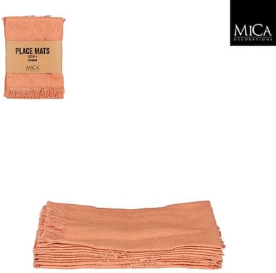Mica Decorations Villia Placemats 48 x 33 cm - Terra - 4 stuks
