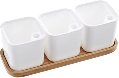 Kruidentuintje EDEN, set van 3, wit