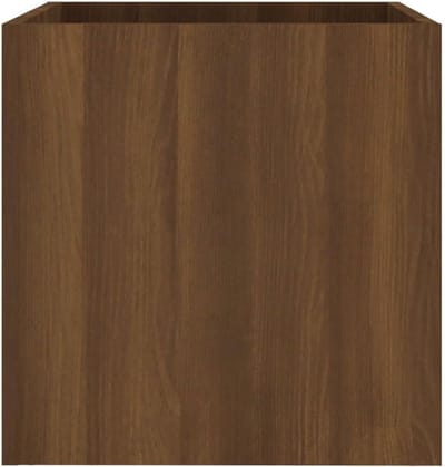 Plantenbak Vierkant - Bloembak Hout - Planten Kweken - Vochtbestendig Bewerkt Hout - 40x40x40 cm - Bruineiken