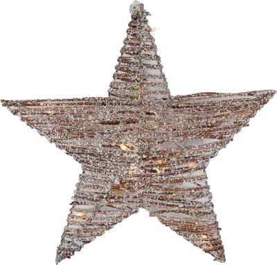 Countryfield Kerstster White Wash Valera - met LED timer - Large