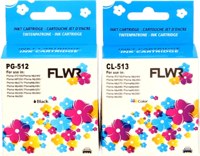 FLWR - Cartridges / Canon PG-512 / CL-513 Multipack / zwart en kleur / Geschikt voor Canon