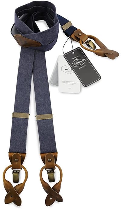 Sir Redman - Bretels - WORK bretels denim blauw - denimblauw
