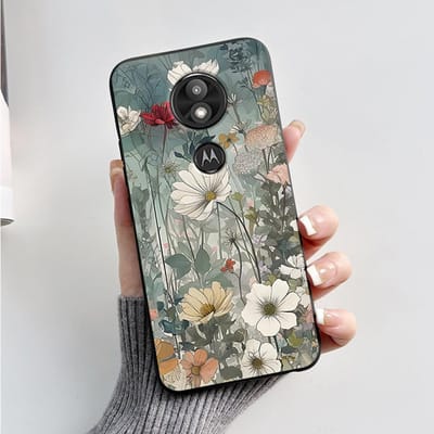 Hoesje Cover Voor Motorola Moto G7 Play Prachtig Hoesje Zachte Siliconen Shell Voor Motorola Moto G7 Power Schattig Cartoon Zwart Hoesje Moto G7 Play