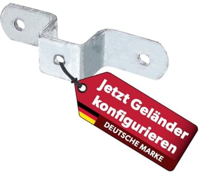 Bevestigingslus voor universele palen 30 x 30 mm - Verzinkt Staal | Paalhouder voor leuningen