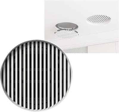 Ventilatierooster Rond - Plafonddiffuser Gaas - Optimale Luchtstroom - Duurzaam Gegalvaniseerd Staal - 65 cm - Wit