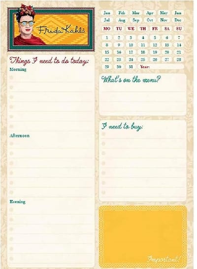 Frida Kahlo Dagplanner notepad A5
