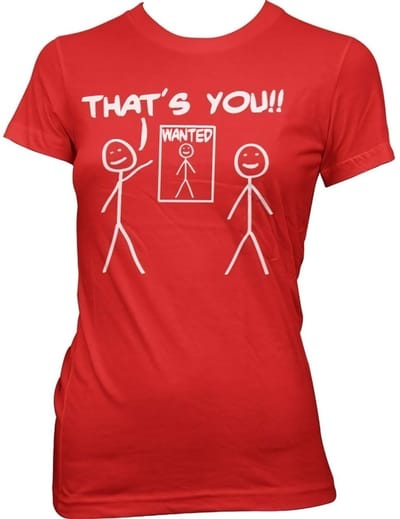 Hybris That's You Wanted Girly T-shirt voor dames, rood