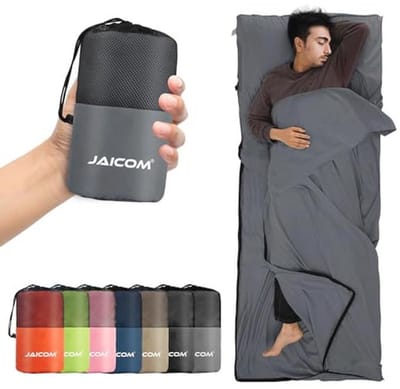 Ultralichte en compacte slaapzak 220 x 90 cm voor kamperen, wandelen en hostels