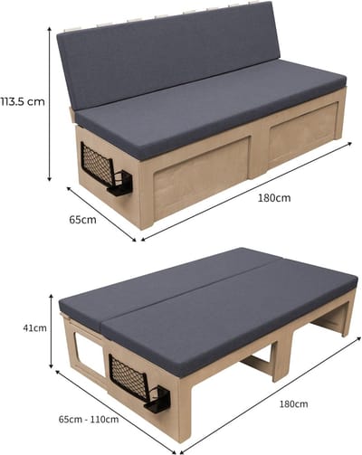 Hoekbank van Buffelleer 285 x 175 cm – 5-Zits Luxe Leren Hoekbank met Chaise Longue Links, Ivoorkleur Design Bank met Houten Poten en Sierkussens – Caipi – Bellavero