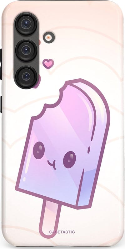 Casetastic Hoesje Geschikt voor Samsung S25 - Stijlvolle Beschermende Duo-layer Case - Zacht Paars IJs