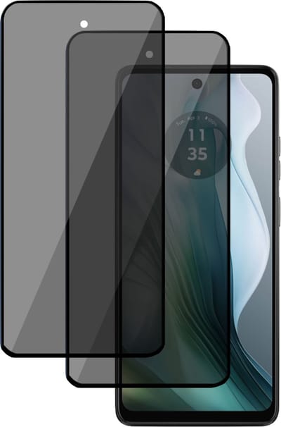 2x Privé Screenprotector geschikt voor Motorola Moto E14 / Moto G04 / Moto G24 Screenprotector - Privacy Beschermglas - Privacy Proteqt+